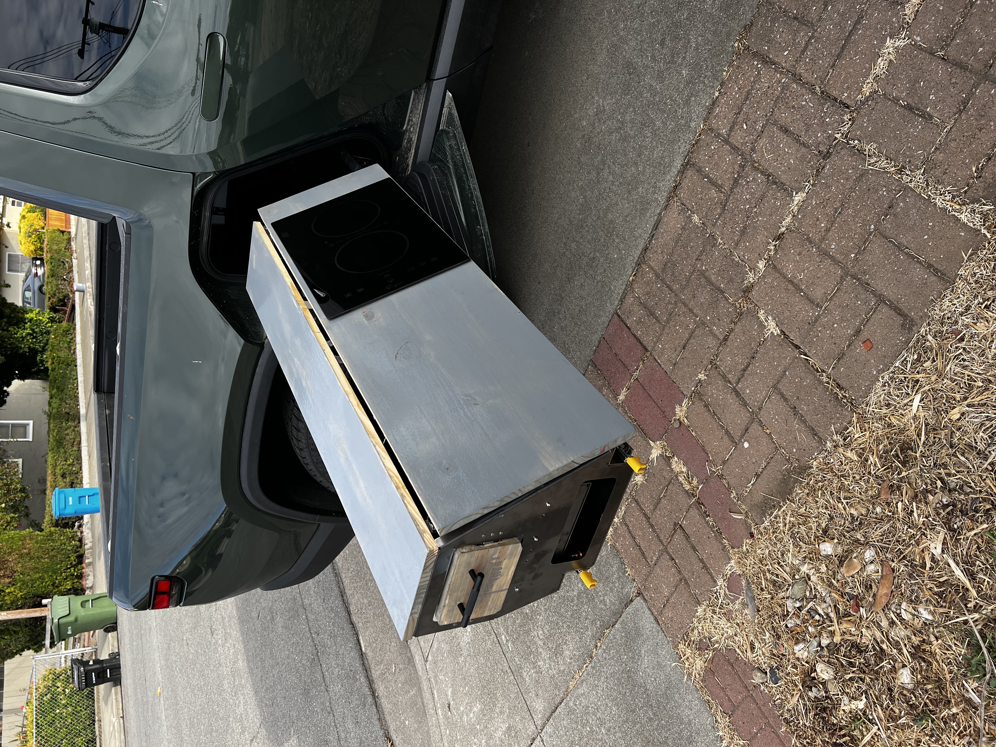 Kitchen partially open